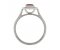 Classic rubover set oval shape ruby with round diamond halo ring