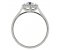 Daisy style claw set round blue sapphire and diamond cluster ring