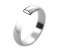 Classic D shape wedding bands