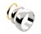 Classic D shape wedding bands
