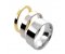 Fair trade gold classic flat court shape wedding bands