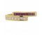 Bowie princess cut diamond and square ruby crossover eternity ring