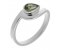 Avery modernist pear shape green sapphire solitaire crossover ring