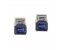 Art deco emerald cut blue sapphire and baguette diamond earrings