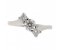 Athena round brilliant cut diamond modern crossover ring