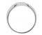 Yoga round brilliant cut diamond crossover half eternity ring