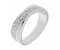 Treasure round brilliant cut diamond crossover half eternity ring