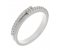 Angel round brilliant cut diamond crossover style eternity ring