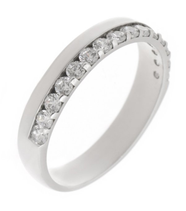Verona court round brilliant cut diamond eternity ring