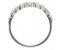 Claw set round brilliant diamond curved wishbone shaped ring