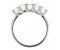 Valentine round brilliant cut diamond five stone eternity ring