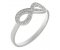 Infinity symbol full set round brilliant cut diamond eternity ring