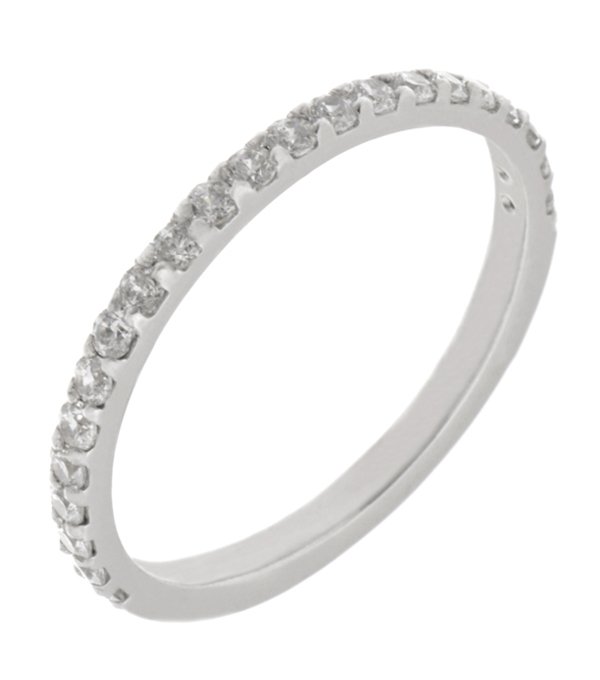 Celeste modern claw set diamond eternity ring