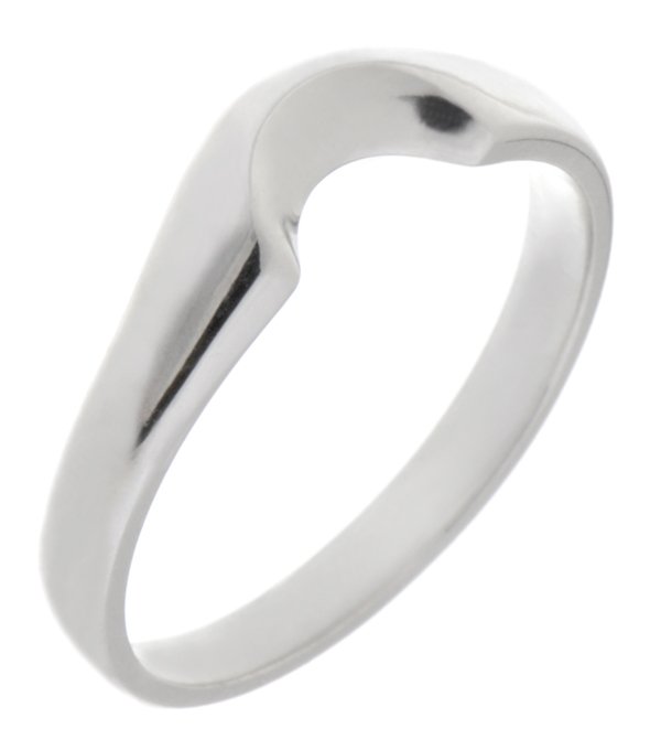 Refus shaped wedding band