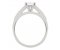 Bella classic princess cut diamond engagement ring with round diamond set shoulders