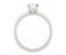 Rio princess cut diamond solitaire engagement ring side view