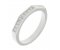 Angled princess cut diamond half eternity ring main image