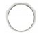 Angled princess cut diamond half eternity ring side view