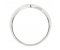 Deep wishbone shaped round brilliant cut diamond grain set ring side view