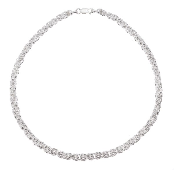 Byzantine hand made Silver necklet view