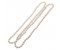 Oval shapedcultured river pearl double row necklace top view