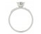 Rose bud solitaire round brilliant cut diamond set engagement ring
