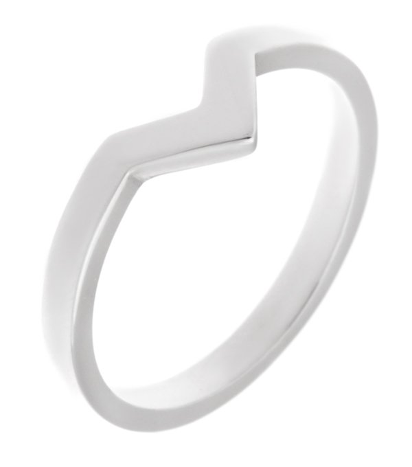 Valencia V shaped stoneless ring main image