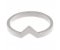 Valencia V shaped stoneless ring alternate view