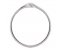 Ribbon single twist shaped dress ring side view