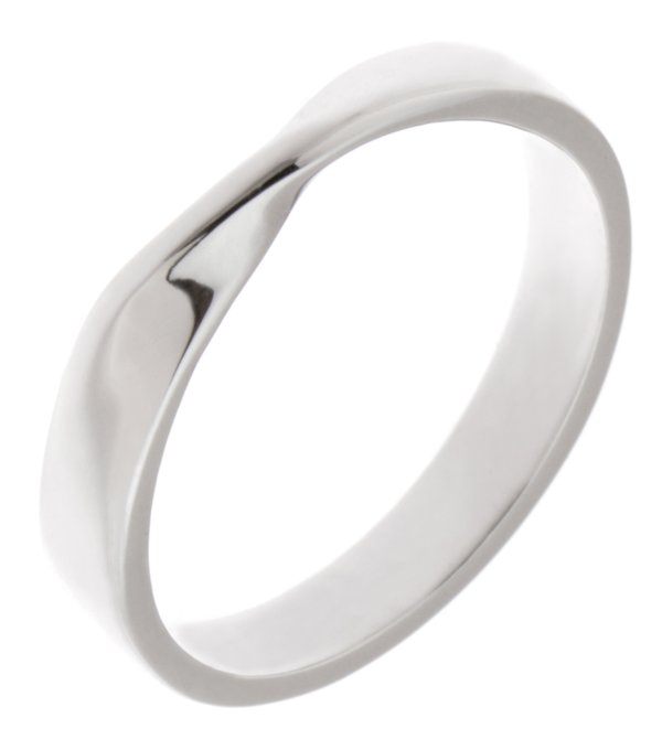 Ribbon twist style shaped dress ring main image