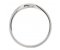 Ribbon twist style shaped dress ring side view