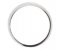 Sweeping V shaped stoneless dress ring side view