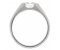 Maya modern oval cut diamond solitaire engagement ring side view