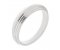 Art deco style stepped designer wedding ring small