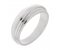 Art deco style stepped designer wedding ring medium