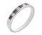Classic channel set round ruby and diamond eternity ring