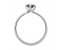 Classic twist style round blue sapphire and diamond set band ring side view