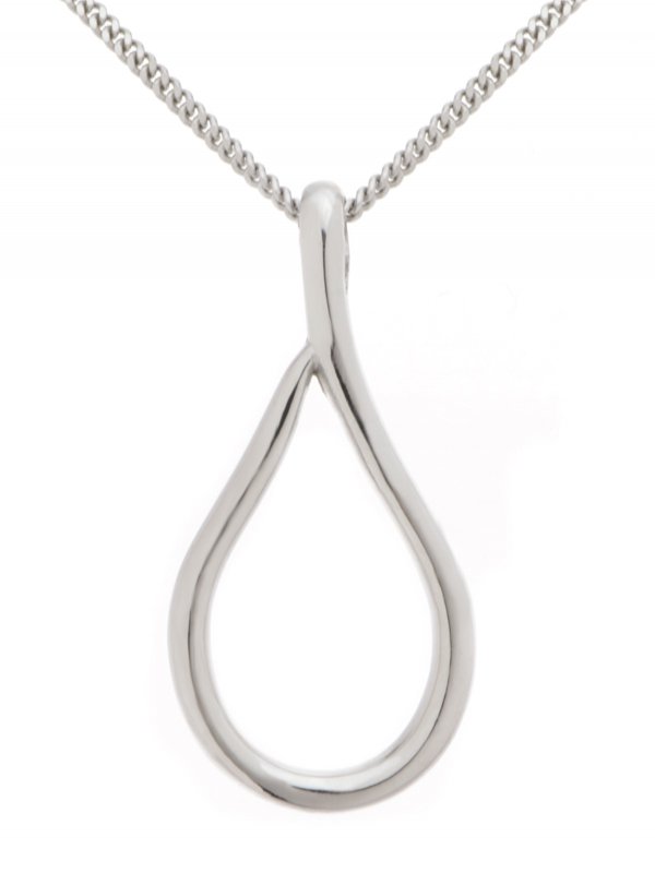 Modern contemporary teardrop shape designer pendant