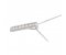 Modern channel set round diamond stick pendant side