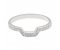 Vintage style shaped round diamond wedding ring angle