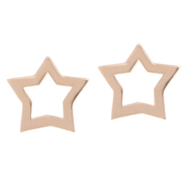 Modern star shaped earrings main image