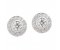 Classic round brilliant cut diamond halo earrings main image