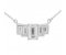 Art deco wing emerald cut and baguette diamond pendant main image