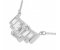 Art deco wing emerald cut and baguette diamond pendant side image