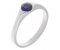 Maya modern round blue sapphire solitaire ring main image