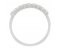 Classic style claw set round brilliant cut diamond eternity ring side view