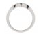 Modern wavey round diamond cluster eternity ring