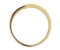 Modernist two colour gold wave ring side view