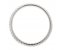 Vintage style tyre designer wedding band side view