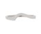 Sweep right curved shaped wedding band top view